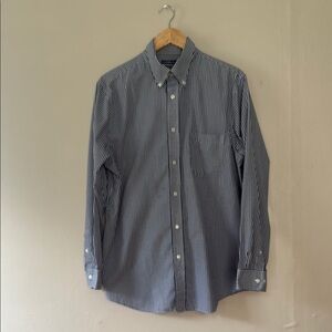 Croft & Barrow Blue Gingham Casual Button Down Shirt